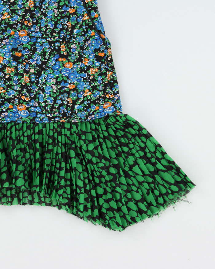 Coach 1941 S/S 2016 Floral Silk Patchwork Applique Skirt - XXS