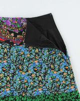 Coach 1941 S/S 2016 Floral Silk Patchwork Applique Skirt - XXS