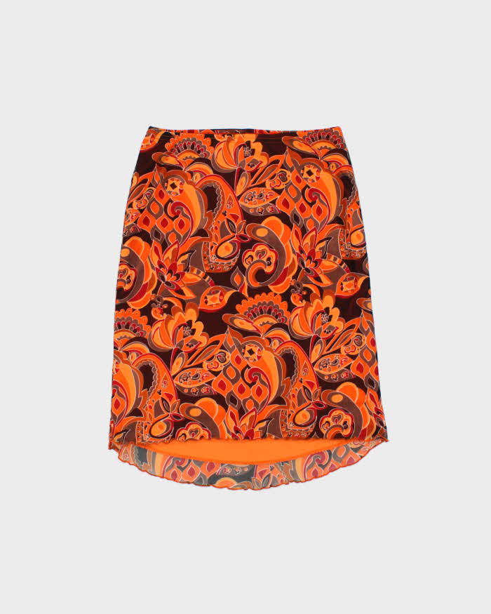 Vintage 1990s Suzy Shier Paisley Midi Skirt - XS
