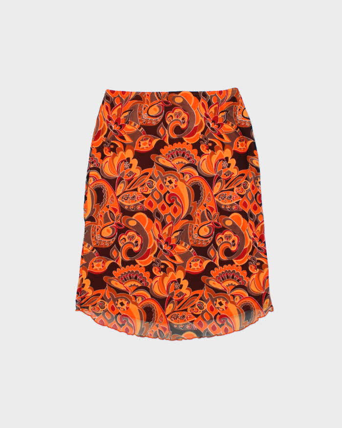 Vintage 1990s Suzy Shier Paisley Midi Skirt - XS