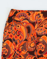 Vintage 1990s Suzy Shier Paisley Midi Skirt - XS