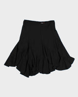 Vintage 1990s Digit@l Bias Cut Asymmetric Hem Slinky Skirt - XS