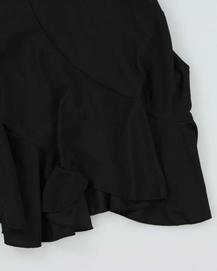 Vintage 1990s Digit@l Bias Cut Asymmetric Hem Slinky Skirt - XS