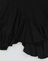Vintage 1990s Digit@l Bias Cut Asymmetric Hem Slinky Skirt - XS