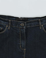 Vintage Y2k 2000s Simon Chang Patchwork Flared denim Skirt - M