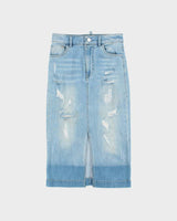 Vintage Y2k 2000s Miss Sixty Distressed Denim Skirt - XXS