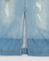 Vintage Y2k 2000s Miss Sixty Distressed Denim Skirt - XXS