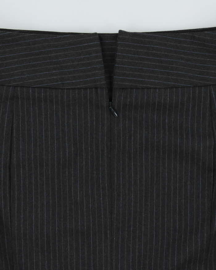 Vintage Y2k 2000s Express Design Studio Pin Stripe Heavy Flared Hem Skirt - S