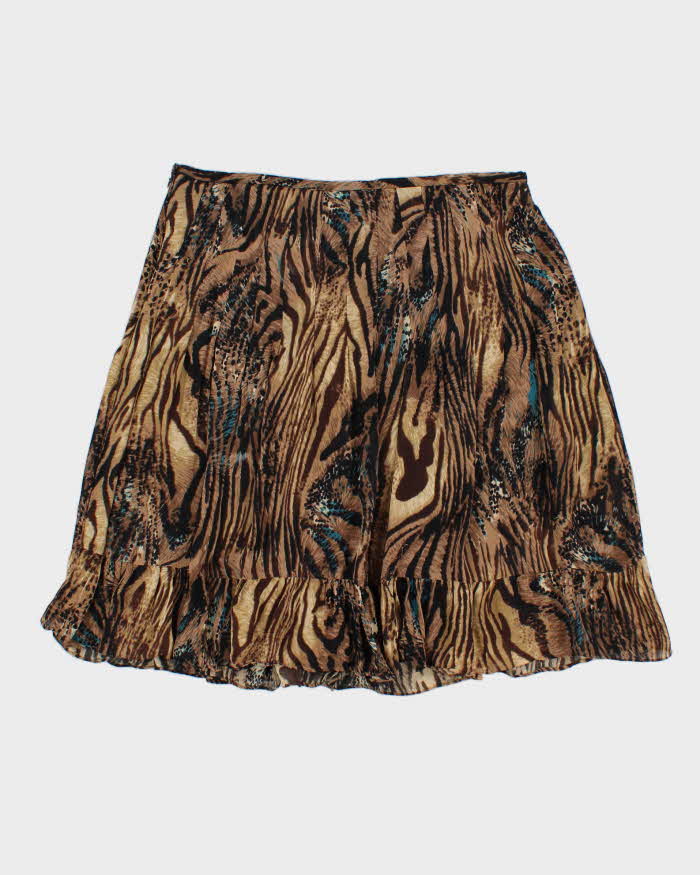 Vintage 1990s Nygard Animal Print Floaty Skirt - S