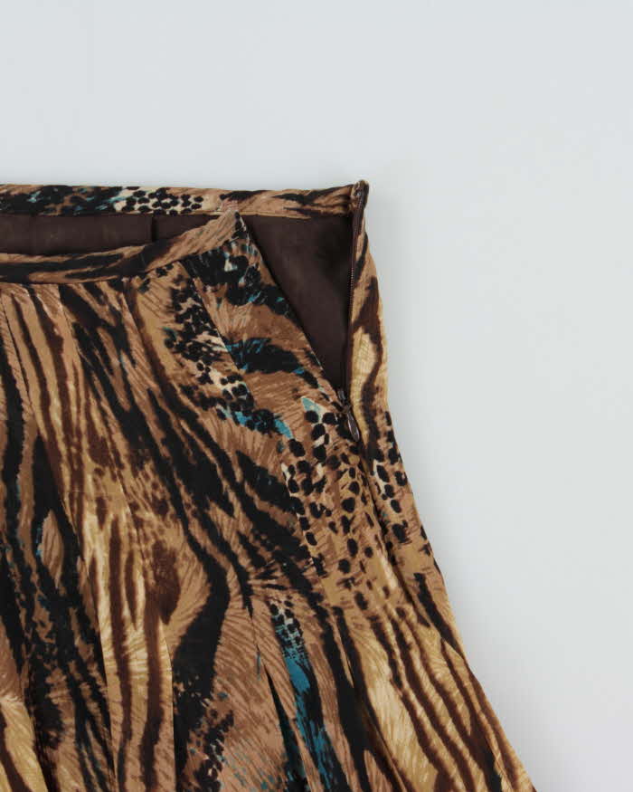Vintage 1990s Nygard Animal Print Floaty Skirt - S