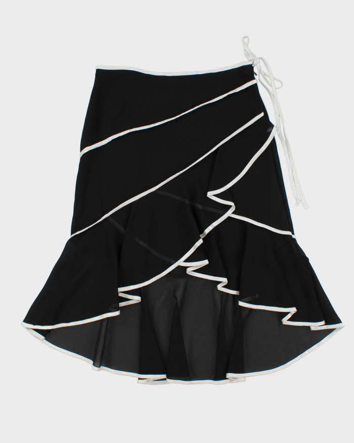 Vintage 1990s A.Wear Wrap Style Ribbon trim Skirt - S
