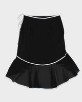 Vintage 1990s A.Wear Wrap Style Ribbon trim Skirt - S