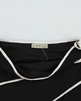 Vintage 1990s A.Wear Wrap Style Ribbon trim Skirt - S
