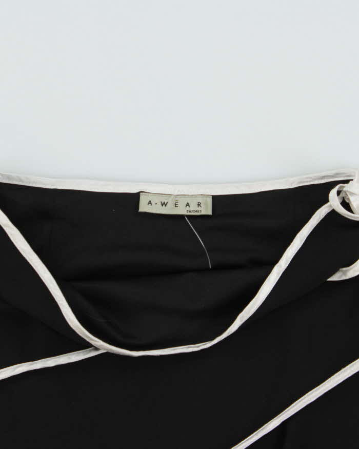 Vintage 1990s A.Wear Wrap Style Ribbon trim Skirt - S