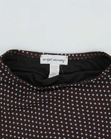 Vintage Y2k 2000s No Appt Necessary Polka Dot Bias Cut Skirt - XS