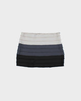 Vintage Y2k 2000s Bebe Ombre Tiered Raw Edge Mini Skirt - S