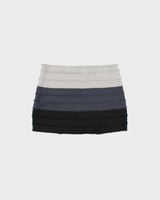 Vintage Y2k 2000s Bebe Ombre Tiered Raw Edge Mini Skirt - S