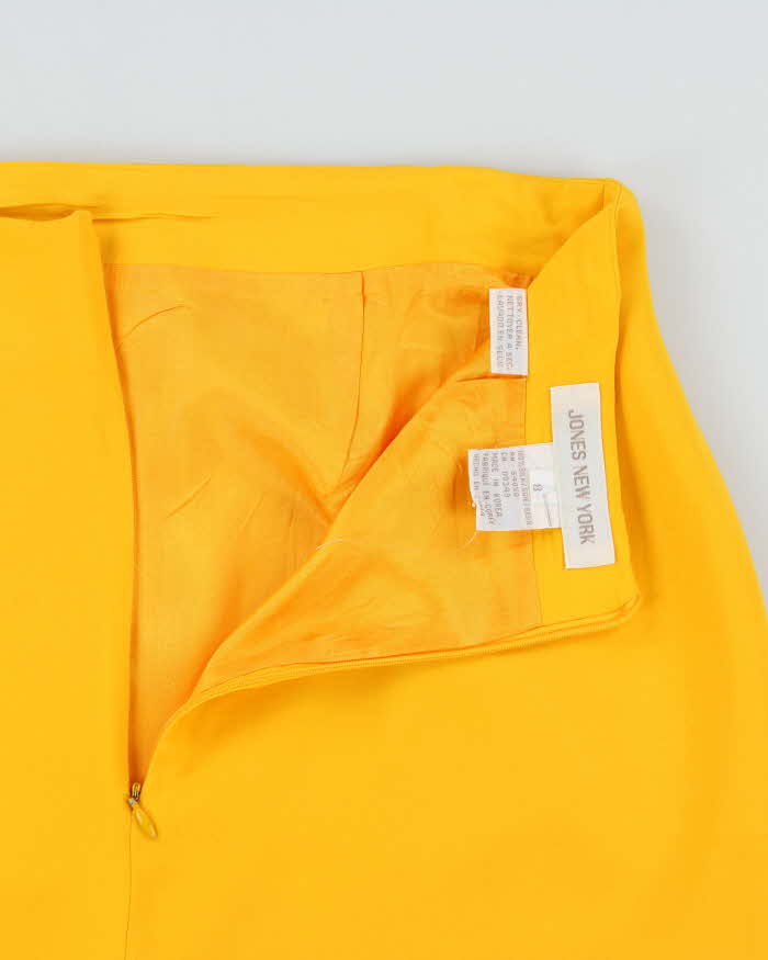 Vintage 1990s Jones New York Silk Pencil Skirt - XS