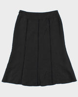 Vintage 1990s Edward Beaded Linen Maxi Skirt - M