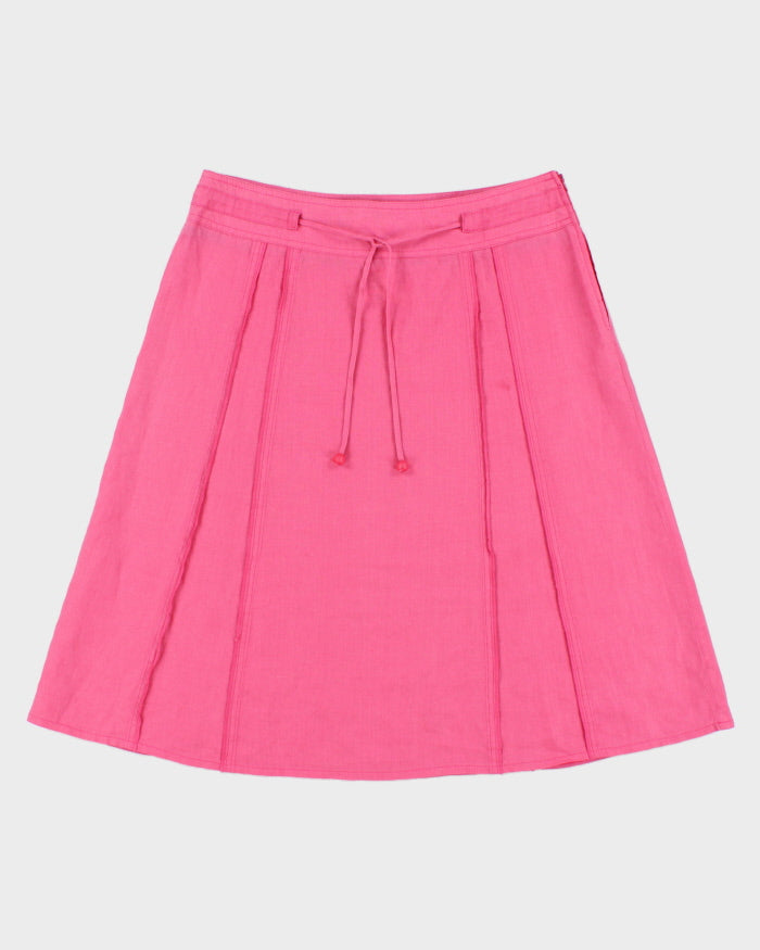 Vintage 2000s Steilman Drawstring Linen Skirt - S