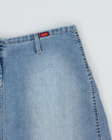 Vintage Y2K 2000s Miss Sixty Pleated Back Lightweight Denim Mini Skirt - S