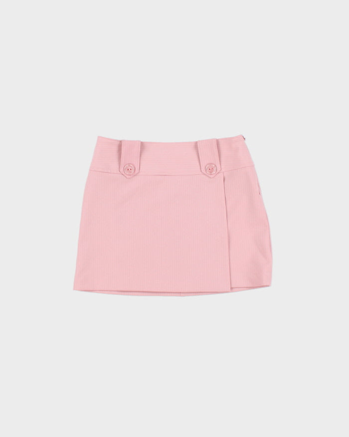 Vintage 1990s A. Byer Embossed Stripe Mini Skirt - XS