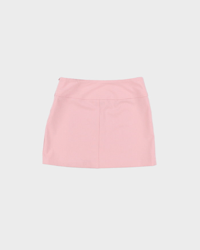 Vintage 1990s A. Byer Embossed Stripe Mini Skirt - XS
