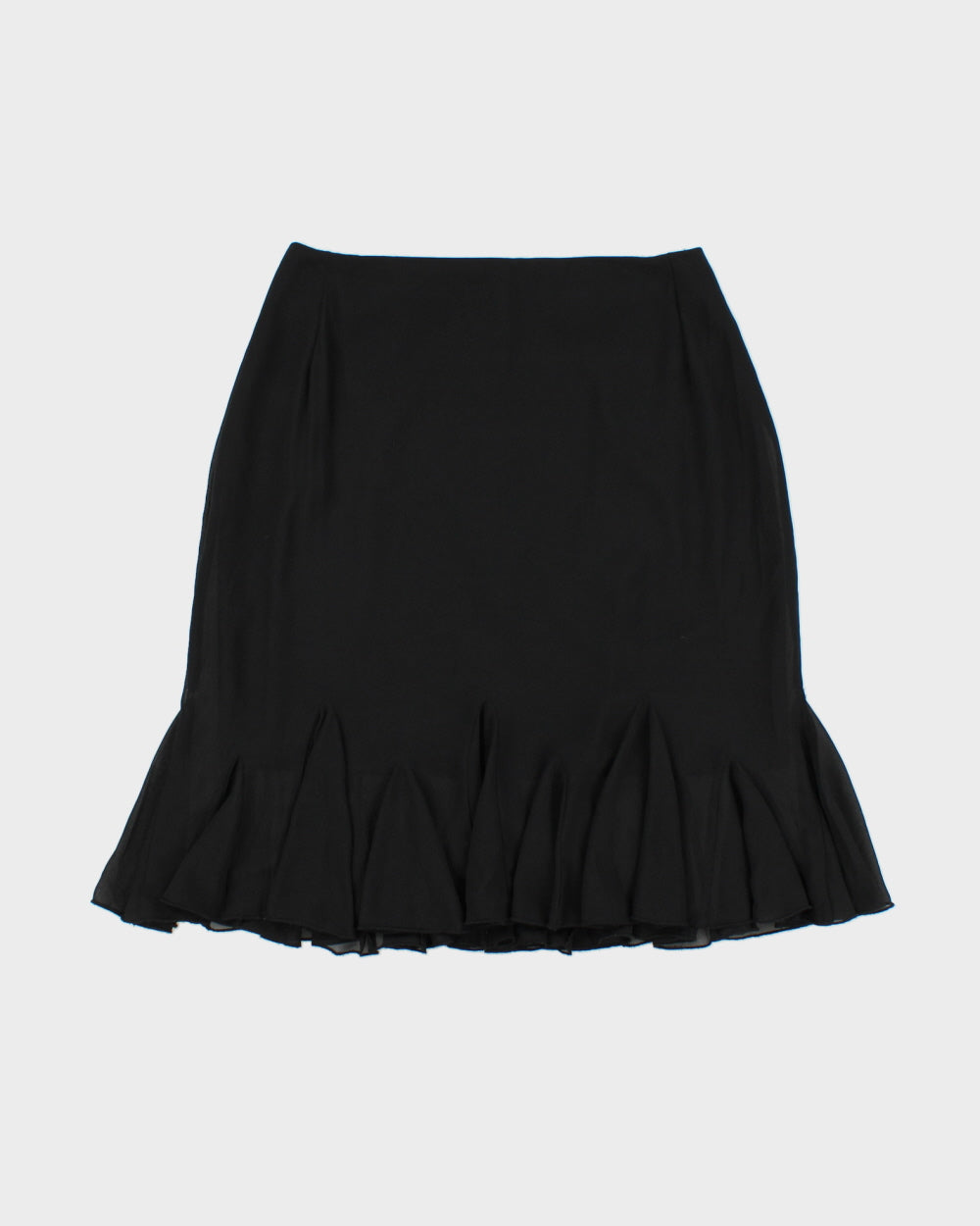 Vintage 1990s JS Collections Flounce Hem Skirt - S