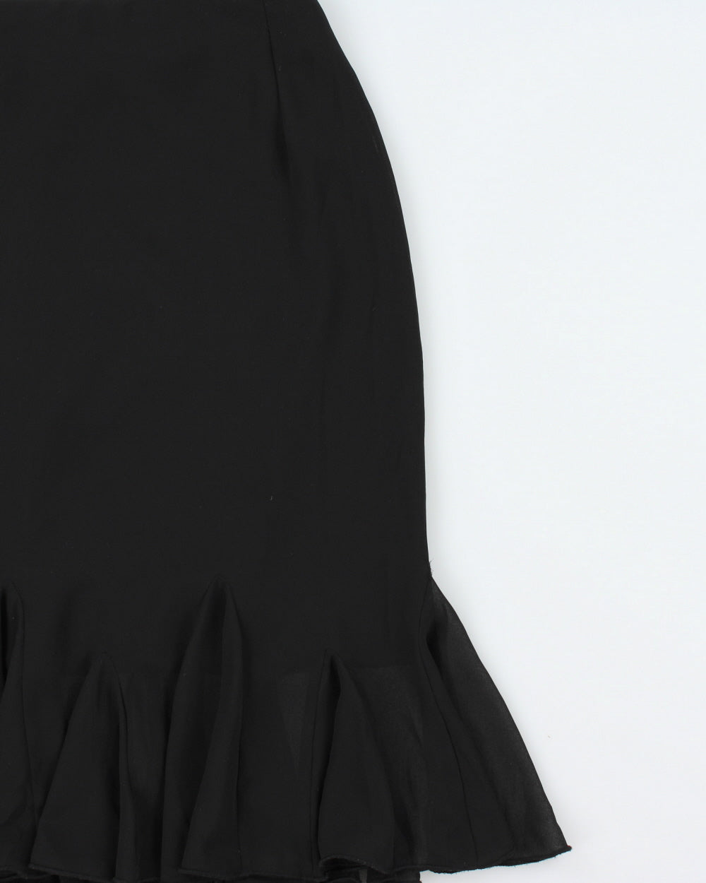 Vintage 1990s JS Collections Flounce Hem Skirt - S