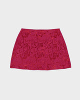 Vintage 1990s La Belle Paisley Pattern Mini Skirt - S