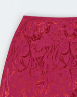 Vintage 1990s La Belle Paisley Pattern Mini Skirt - S