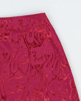 Vintage 1990s La Belle Paisley Pattern Mini Skirt - S