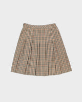 Vintage 2000s Daks House Plaid Checked Wool Blend Skirt - M