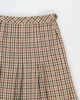 Vintage 2000s Daks House Plaid Checked Wool Blend Skirt - M