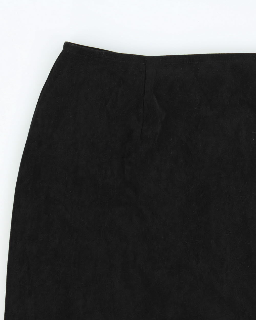 Vintage 1990s Floral Embroidered Faux Suede Skirt - XS