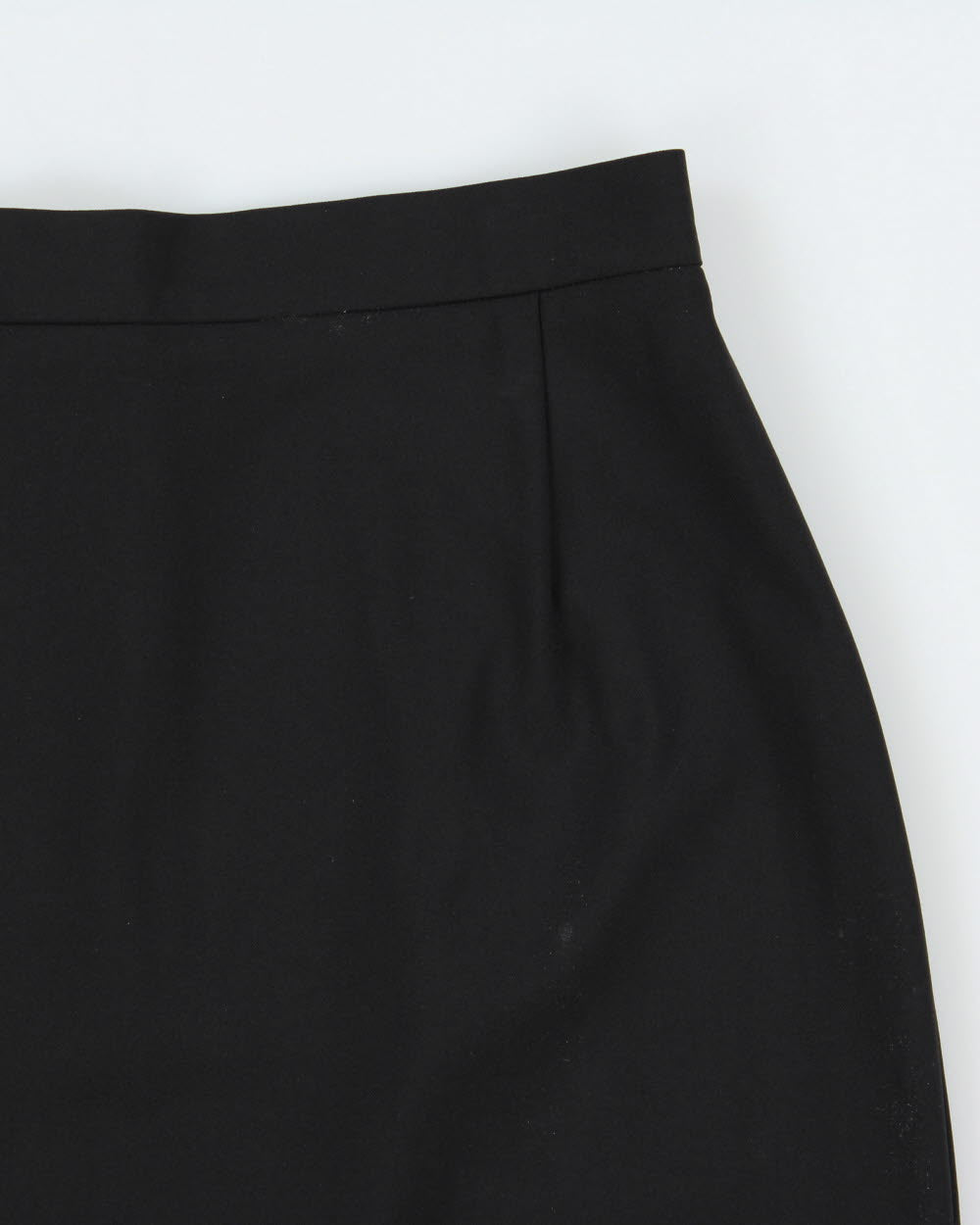 Vintage 1990s Evan &amp; Dean Pencil Belted Linen Flare Hem Skirt - XS