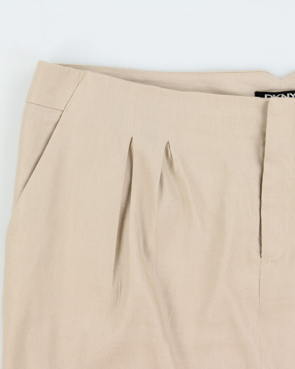 Vintage 2000s DKNY Linen Blend Skirt - L