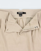 Vintage 2000s DKNY Linen Blend Skirt - L