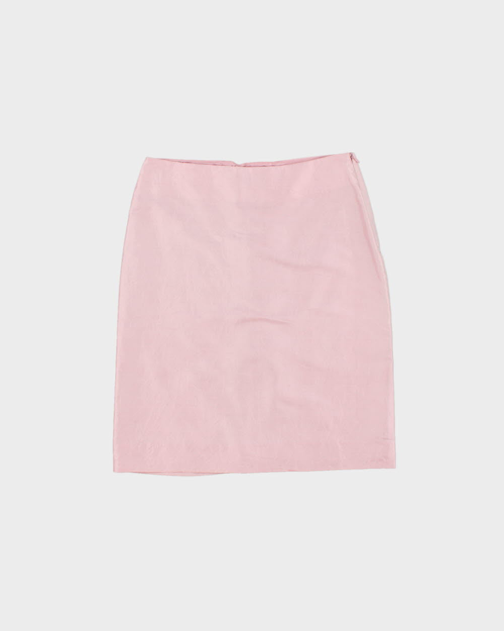 Vintage 1990s Jayn Simpson Baby Pink Iridescent Lace-up Skirt - XS
