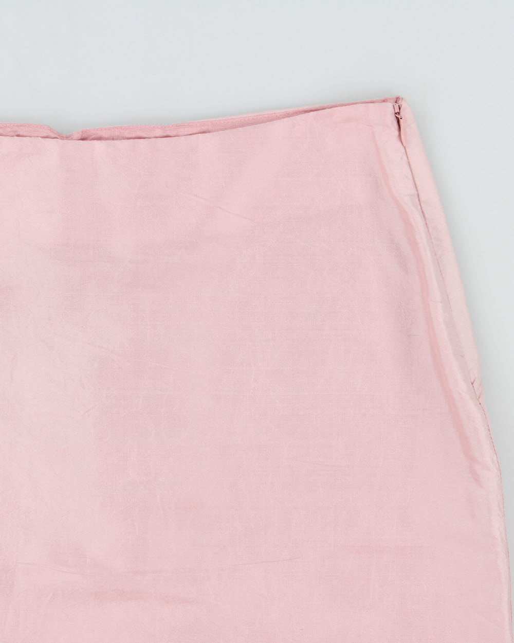 Vintage 1990s Jayn Simpson Baby Pink Iridescent Lace-up Skirt - XS