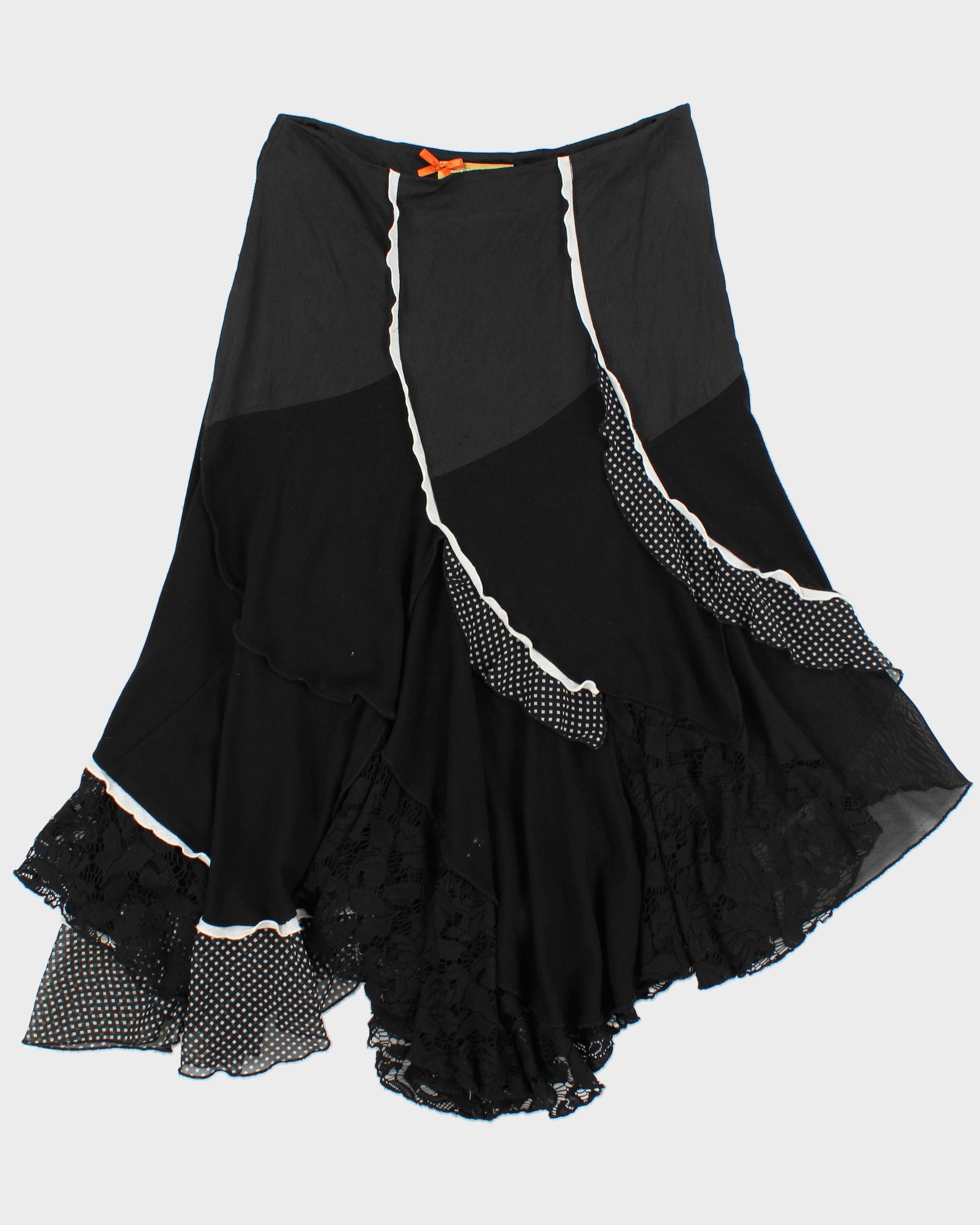 Vintage 2000s Crisca Asymmetric Patchwork Skirt - S