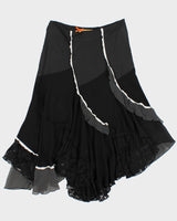 Vintage 2000s Crisca Asymmetric Patchwork Skirt - S