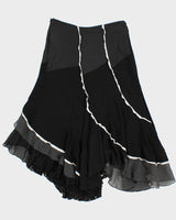 Vintage 2000s Crisca Asymmetric Patchwork Skirt - S