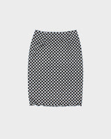 Vintage 2000s J&amp;R Geometric Spotty Pencil Skirt - XXS