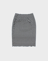 Vintage 2000s J&amp;R Geometric Spotty Pencil Skirt - XXS