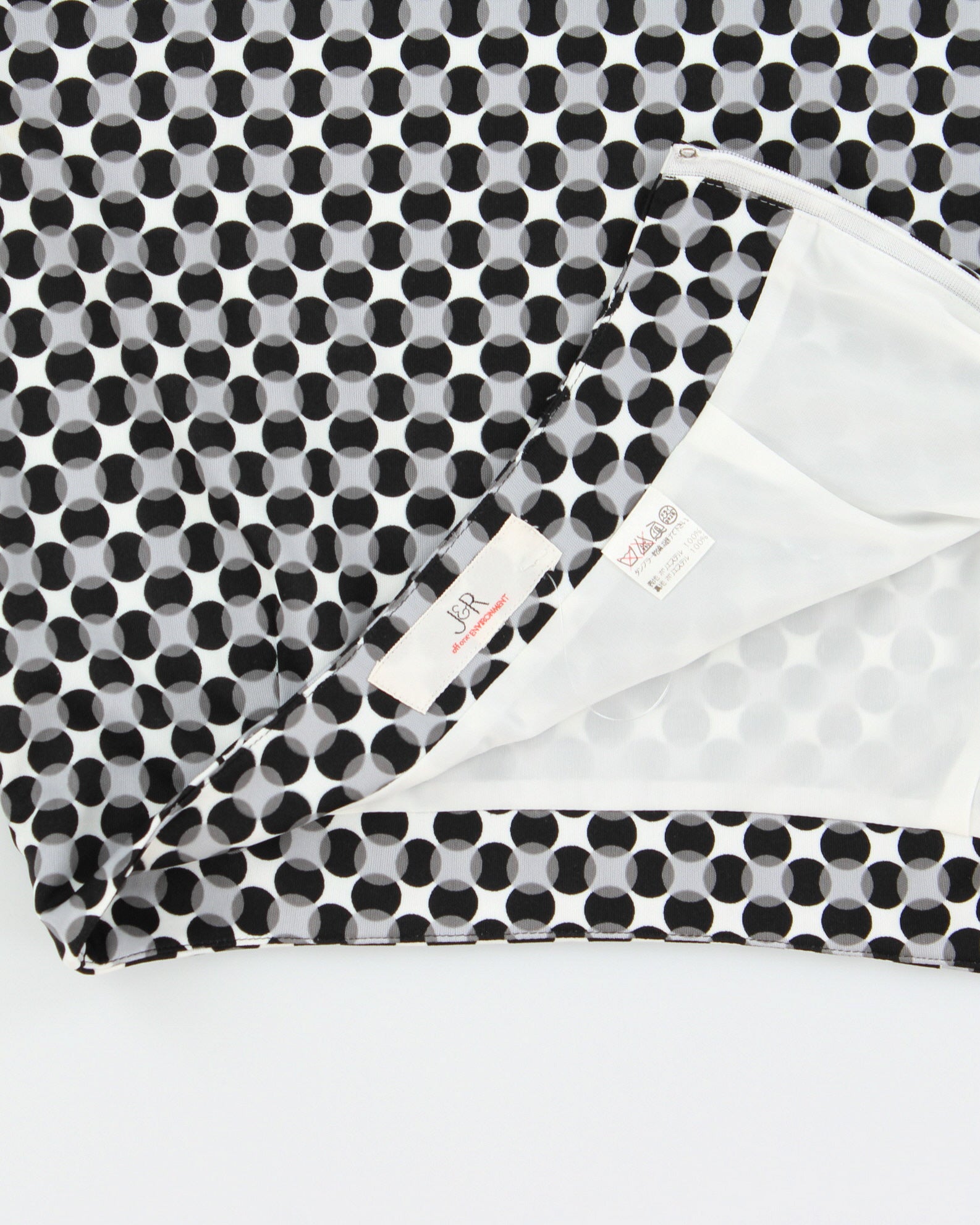 Vintage 2000s J&amp;R Geometric Spotty Pencil Skirt - XXS