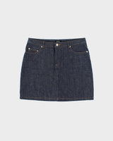 Vintage A.P.C Raw Indigo Denim Mini Skirt - M