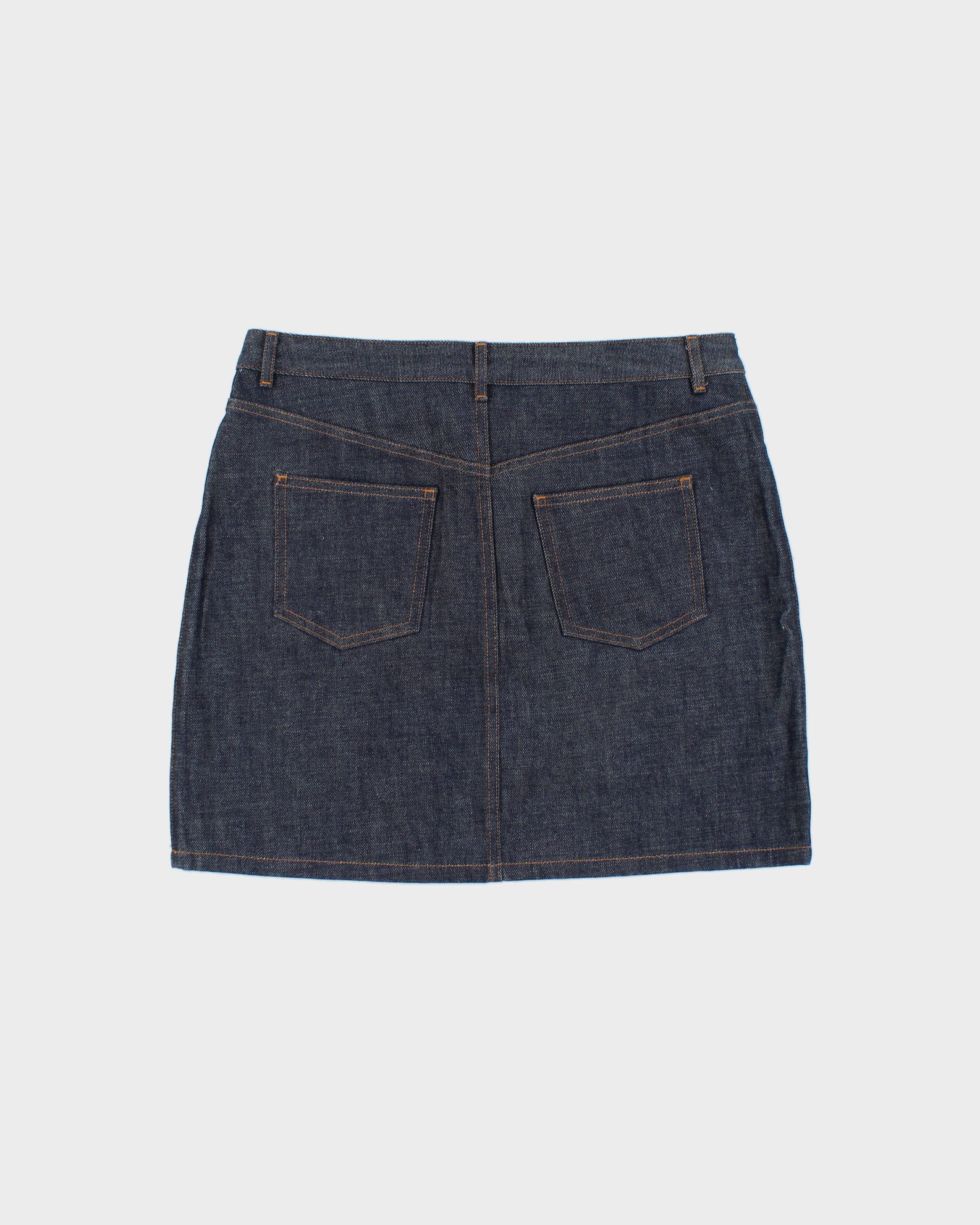 Vintage A.P.C Raw Indigo Denim Mini Skirt - M