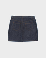 Vintage A.P.C Raw Indigo Denim Mini Skirt - M
