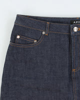Vintage A.P.C Raw Indigo Denim Mini Skirt - M